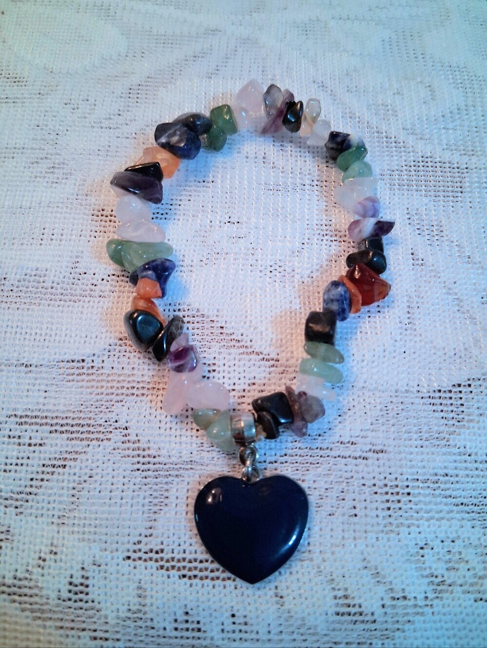 MysticHeart Natural Gemstone Bracelet - Picture 4 of 9